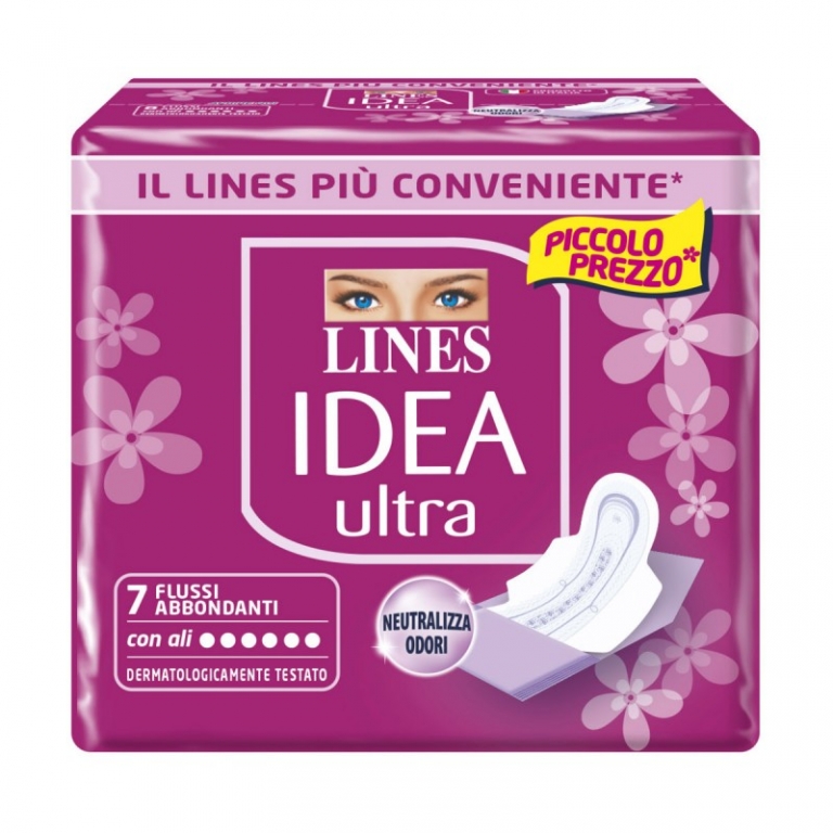 ASSORBENTI LINES IDEA U/ALI FL/ABB.x7